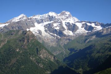 I ghiacciai del versante meridionale del Monte Rosa