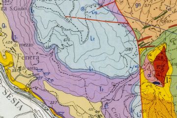 Carta geologica del Monte Fenera