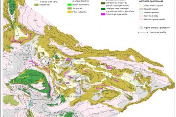 Carta Geologica di dettaglio dell'altopiano di Cimalegna - scala 1:5.000