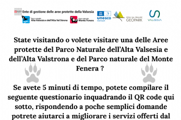 Aiutaci a migliorare i servizi offerti dal nostro Parco !