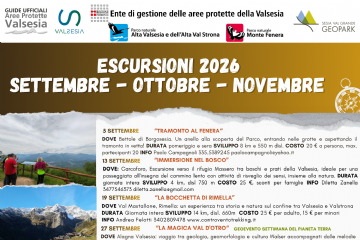 Escursioni autunno 2026: gli appuntamenti delle Guide Ufficiali delle Aree Protette della Valsesia